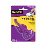 3M 스카치 풀테이프 투명 양면 테이프 리필 017R 1개