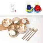 오부자 무형문화재14호 오부자 조각매화 방짜유기 반상기세트 1개