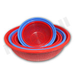 대일화학 대일 뉴 소쿠리 원형 1 2 3 호 플라스틱 바구니 야채 과일 대형