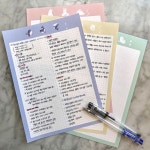 셀러에이드 b5 노트 귀여운 파스텔 모눈 패드 떡메모지 대학생 A4노트 설교노트