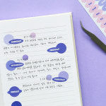 인디고 인디고 기본 날짜 요일 월 스티커 1000