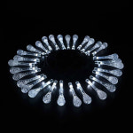 데코용품 태양광 LED 20구 물방울 가랜드 전구