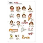 꾸밈 꾸밈인스 꾸밈인스스티커 다양한이모티콘2 본품 1개 A1488