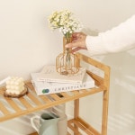 펀타스틱 우드 인테리어 조립식 다용도 원목 선반 진열대