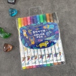칼라 싸인펜 12색