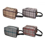목욕 가방 체크무늬 워시백 세면백 비치백 파우치