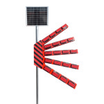 JW 5단 접이식 쏠라 신호수 쏠라신호수 솔라 신호수 순차점멸기