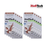 아이셀텍 아이셀텍 아이셀텍 보청기 312번 60EA 배터리 건전지 밧데리