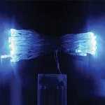 케이디 LED 밧데리 투명선 남색