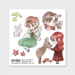 워터멜론 동물과 나 투명 A483 캐릭터스티커제작
