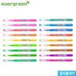 모나미 모나미 에버그린 형광펜 칼라풀데이 문구 사무 필기 1타12개입 X 2세트