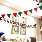 크리스마스 심플 가랜드 산타 장식