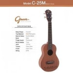 교보문고 크래프터 그레이스 그레이스 우쿠렐레 Grace Ukulele 콘서트 바디 우쿨 CSP-30CEQ