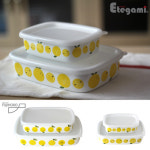 후지호로 일본 후지호로 에테가미 법랑 사각찬통 2P세트