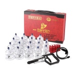 한솔의료기 한솔의료기 한솔부항기 19컵세트 부항컵 펌프 지압봉10개 연결호스 스텐사혈기 침100 솜100 1개