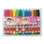 여아용 유성매직 12색 디자인랜덤