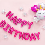 파티팡 파티팡 생일파티 장식세트 유니콘헤드 해피벌스데이 푸치샤