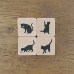 스탬프하우스 스탬프 하우스 동물 곤충 실루엣 캣츠 세트 Silhouette cats set
