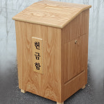 오크무늬 헌금함-01 성구 교회용품