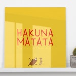 꾸밈 ce822-아크릴액자 하쿠나마타타중형