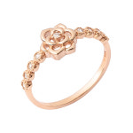 준주얼리 준쥬얼리 로엔볼륨장미 반지 핑크골드 13호