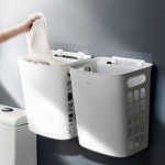 구디푸디 구디푸디 벽걸이 이동식 빨래바구니