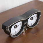 로얄타임 자네트 인테리어 엔틱소품 안경 탁상시계