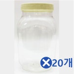 플라스틱 꿀병 2 4kgx20개 꿀통 시럽병 매실병 수제청