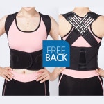 원전커머스 프리백-바른자세밴드 허리고정밴드 자세고정기