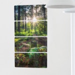 꾸밈 nl406-멀티아크릴액자 햇살가득한숲길 4단