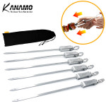 지아이엘 카나모 바베큐꼬치 스텐 꼬챙이 꼬지 캠핑 꼬치구이 6p/1set