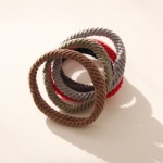 제이로렌 이태리 수입 패브릭 헤어끈 5개세트 H0499