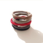 제이로렌 이태리 수입 패브릭 헤어끈 5개세트 H0499