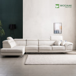 우아미 베소 6인 카우치 코너형 가죽 소파