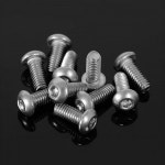 10개입 Button Head Cap Screws M2 5 x Z-S0763