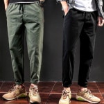 남자 롤업 데일리 밴딩 외출 면 바지