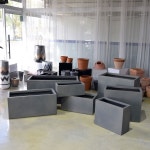 모던 FRP 옆이 넓은 직사각화분 M8037