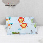 디자인엔 순면 애니멀즈 키즈메모리폼베개-블루
