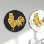 꾸밈 af447-대형원형아크릴액자 풍수황금닭