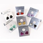 큐티 하트 피어싱 침귀걸이 2개세트 P0035