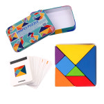 틴케이스 원목 칠교 모양 퍼즐 단체 선물 포장 어린이집 유치원 생일 답례