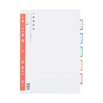 문화 인덱스 5분류 아트지 A4 갑 10개입 A190-7