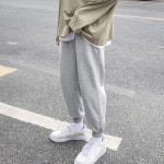 밑단 허리 조거 밴딩 캐주얼 데일리 남자 츄리닝 바지
