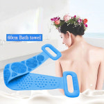 목욕벨트 실리콘 백 목욕 타올 샤워 바디 욕실 마사지 60cm블루 G00007