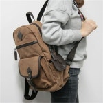 패션스토리 캔버스백팩