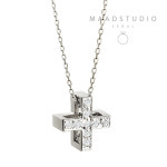 메드스튜디오 메드스튜디오 그리크크로스 은 십자가 데일리 심플 목걸이