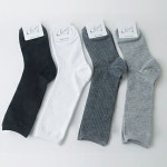 신축성 벗겨짐 방지 삭스 여성용 장목 무지 양말