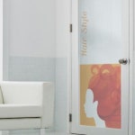 꾸밈 pb522 m-무점착유리시트 헤어스타일 유리문시트지