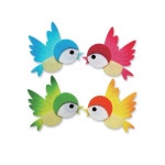 아트원 펠트 종달새 7X6 2개입 환경꾸미기재료 하늘분홍set