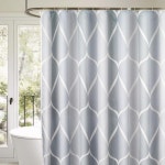 키밍 다용도 욕실용 패브릭 방수 샤워커튼 칸막이